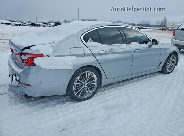 WBAJE7C39HG890292 2017 BMW 5 SERIES Silver Tył prawy