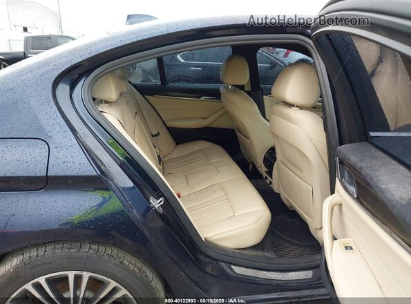 WBAJE7C50JWC56207 2018 BMW 5 SERIES Blue Vista de la etiqueta del VIN