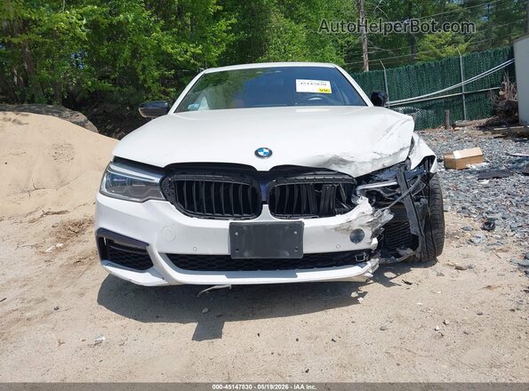 WBAJE7C50KWW12900 2019 BMW 5 SERIES White უკანა სალონის ხედი