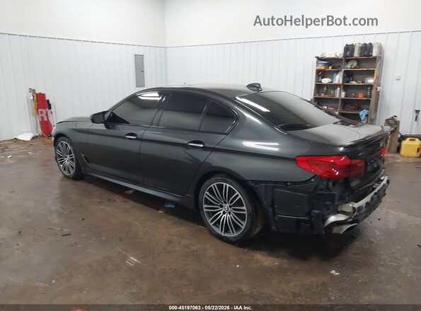 WBAJE7C58JWC55662 2018 BMW 5 SERIES Gray Rear left