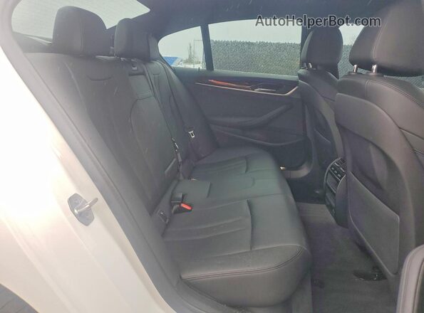 WBAJR3C01LWW67987 2020 BMW 5 SERIES White Rear seats view
