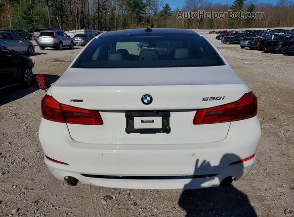 WBAJR7C04LWW65268 2020 BMW 5 SERIES White უკანა ხედი