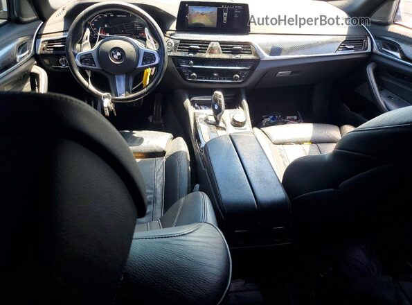 WBAJS7C02LBN96219 2020 BMW M5 Blue Вид панелі приладів