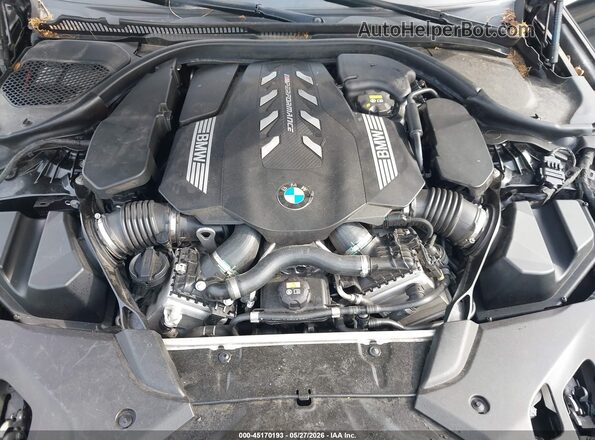WBAJS7C07LCE02779 2020 BMW 5 SERIES Black Вид ззаду