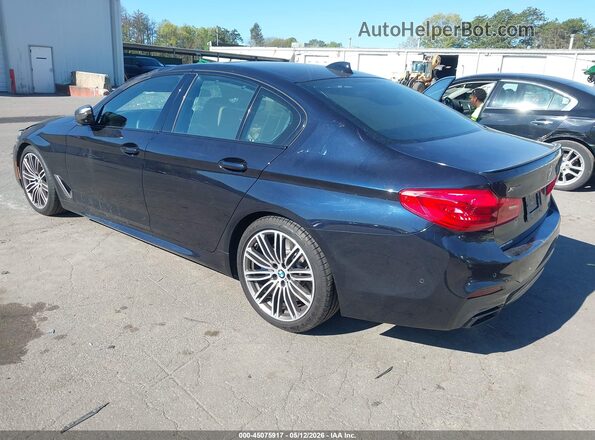 WBAJS7C08LBN96743 2020 BMW 5 SERIES Black უკანა მარცხენა