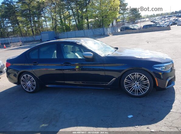WBAJS7C08LBN96743 2020 BMW 5 SERIES Black უკანა სალონის ხედი