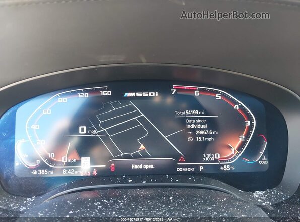 WBAJS7C08LBN96743 2020 BMW 5 SERIES Black უკანა სავარძლების ხედი