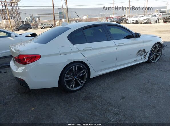 WBAJS7C09LCD45856 2020 BMW 5 SERIES White Trasero derecho
