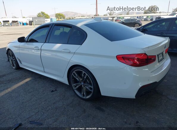 WBAJS7C09LCD45856 2020 BMW 5 SERIES White Trasero izquierdo