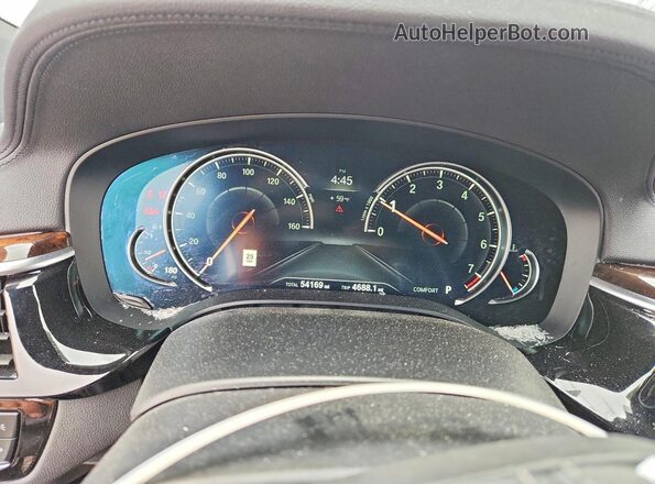 WBAJV6C55JBJ99775 2018 BMW 6 SERIES Gray ხელსაწყოთა პანელის ხედი