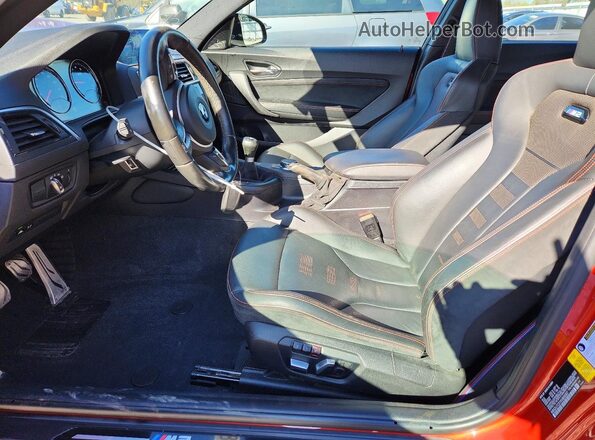 WBS2U7C51KVB09307 2019 BMW M2 Orange Vista interior delantera