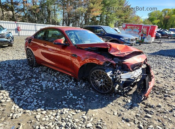 WBS2U7C51KVB09307 2019 BMW M2 Orange Delantero derecho