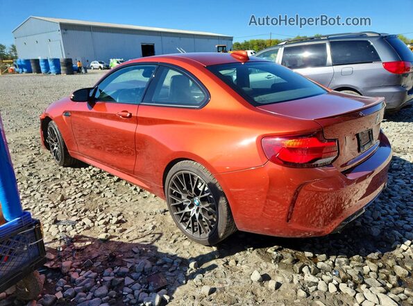 WBS2U7C51KVB09307 2019 BMW M2 Orange Trasero izquierdo