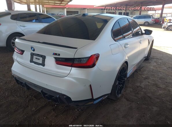 WBS33AY0XRFR81259 2024 BMW M3 Белый Задняя правая четверть