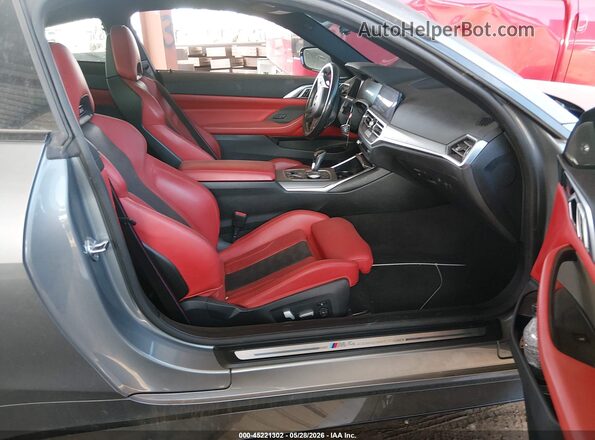 WBS33AZ06NCL70932 2022 BMW M4 Gray წინა სალონის ხედი