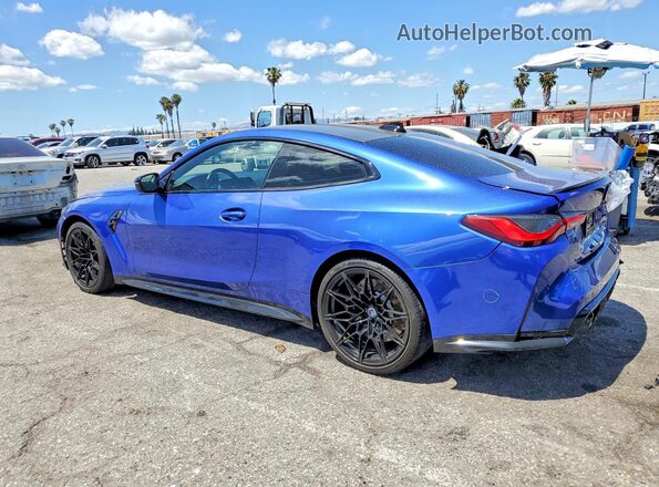 WBS33AZ09PCM18474 2023 BMW M4 Blue Задня ліва чверть