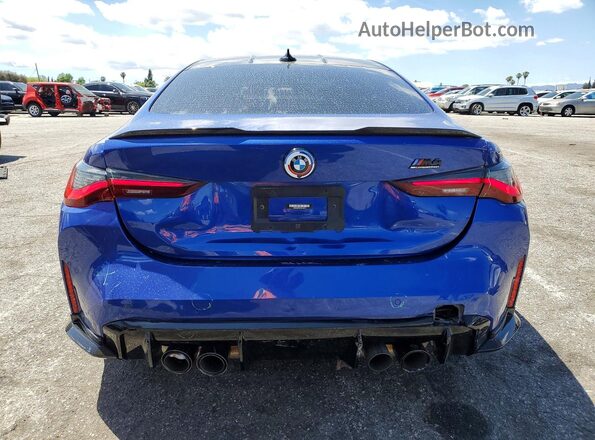 WBS33AZ09PCM18474 2023 BMW M4 Blue Вид ззаду