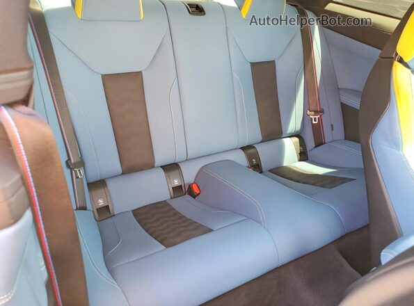 WBS33AZ09PCM18474 2023 BMW M4 Blue Вид задніх сидінь
