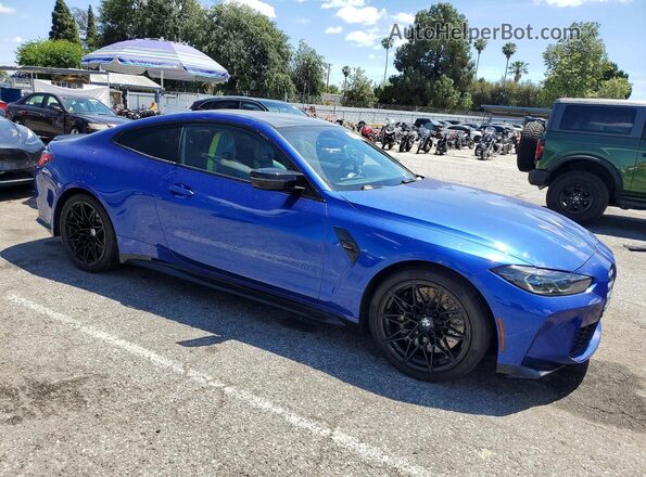 WBS33AZ09PCM18474 2023 BMW M4 Blue Передня права чверть
