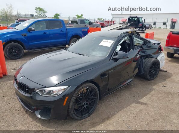 WBS3R9C31HA014064 2017 BMW M4 Black წინა მარცხენა ხედი სამი მეოთხედიდან