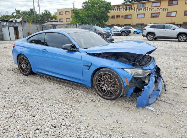 WBS3R9C51GK708554 2016 BMW M4 Blue Przód prawy