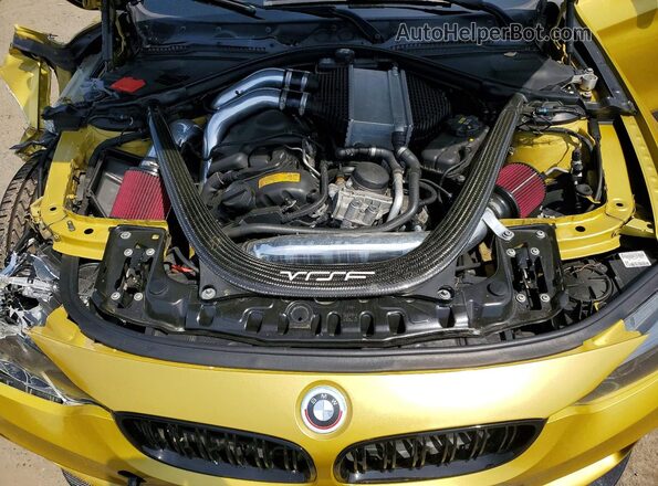 WBS3R9C56GK337908 2016 BMW M4 Gold Вид задньої частини салону