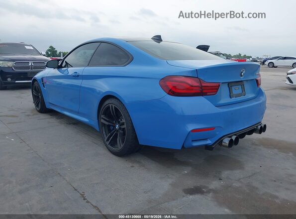 WBS3R9C59GK708205 2016 BMW M4 Синий Задняя левая четверть
