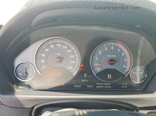 WBS3U9C52GP970049 2016 BMW M4 White Vista del cuadro de instrumentos