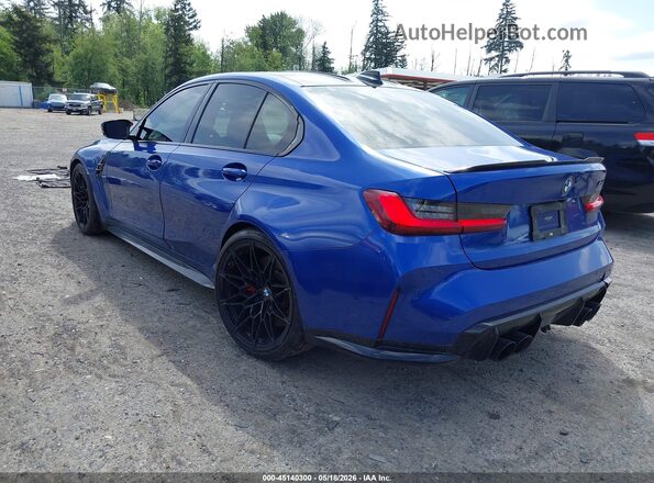 WBS43AY02NFL54571 2022 BMW M3 Blue უკანა მარცხენა