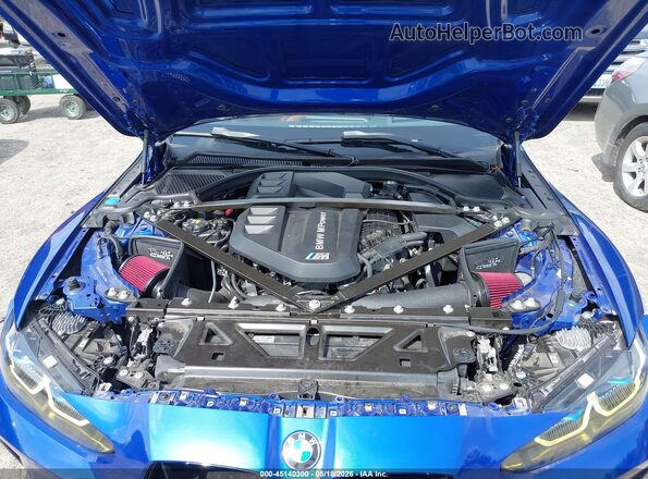 WBS43AY02NFL54571 2022 BMW M3 Blue უკანა ხედი