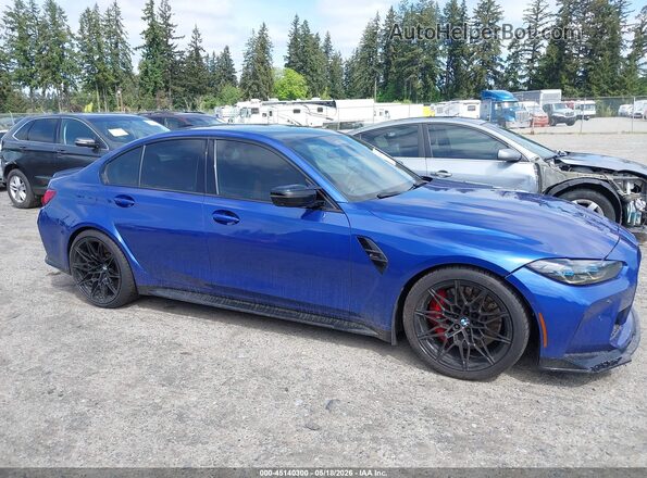 WBS43AY02NFL54571 2022 BMW M3 Blue სალონის 360-გრადუსიანი ხედი