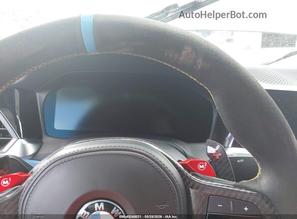 WBS43AY02NFM50250 2022 BMW M3 Black Rear seats view