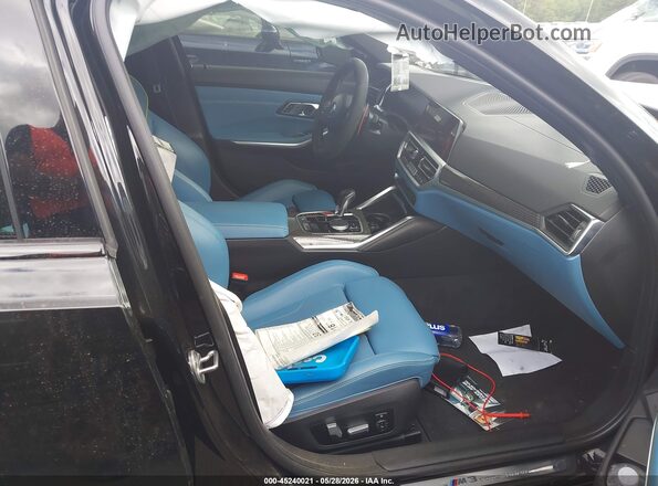 WBS43AY02NFM50250 2022 BMW M3 Black Front interior view