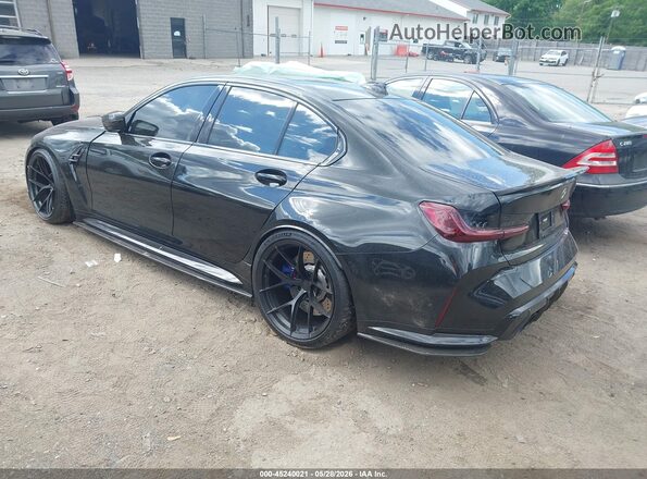 WBS43AY02NFM50250 2022 BMW M3 Black Rear left