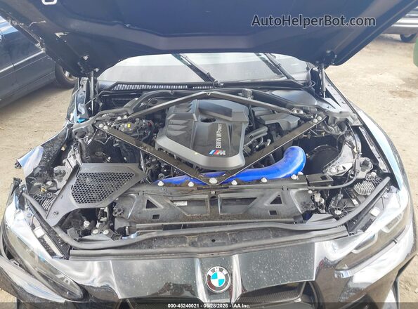 WBS43AY02NFM50250 2022 BMW M3 Black Rear view