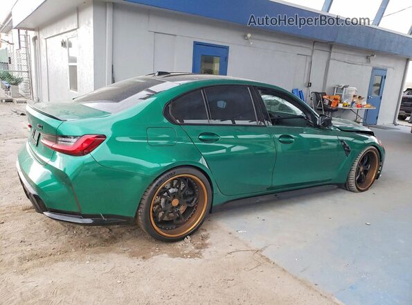 WBS43AY03RFS25678 2024 BMW M3 Green Tył prawy