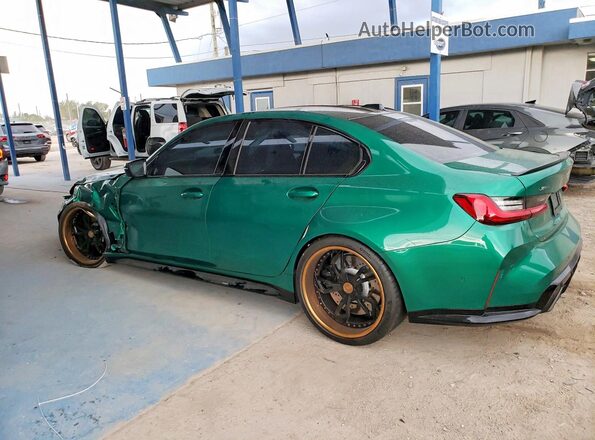 WBS43AY03RFS25678 2024 BMW M3 Green Tył lewy