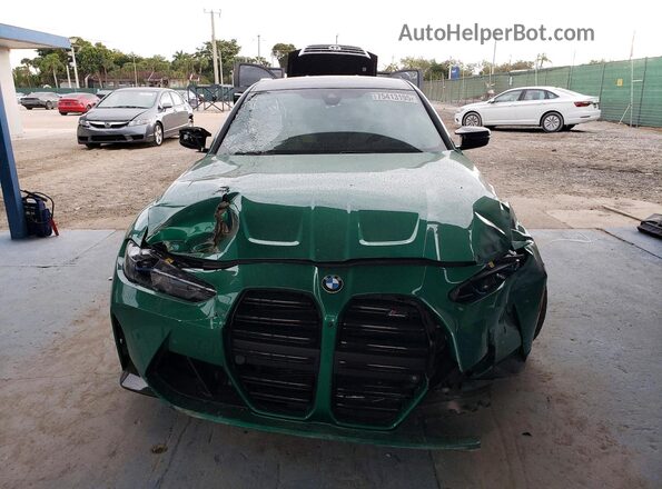 WBS43AY03RFS25678 2024 BMW M3 Green Widok z przodu