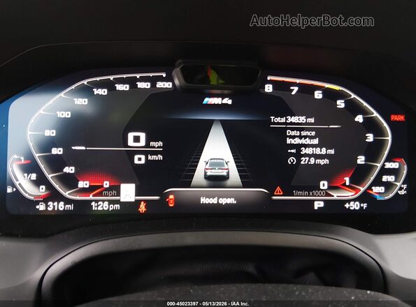 WBS43AZ00PCM29450 2023 BMW M4 Black Widok tylnych siedzeń