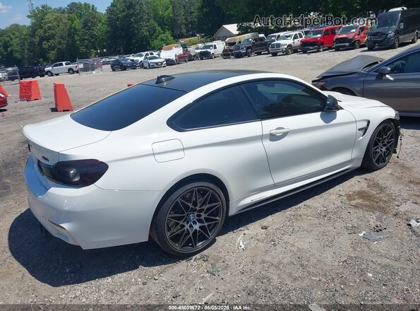 WBS4Y9C55JAC86652 2018 BMW M4 White Задня права чверть