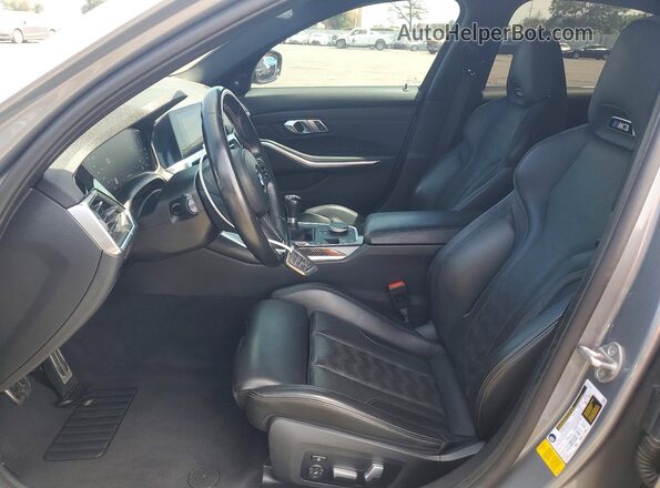 WBS53AY00NFM59100 2022 BMW M3 Gray Front interior view