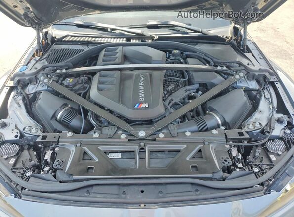 WBS53AY00NFM59100 2022 BMW M3 Gray Rear interior view