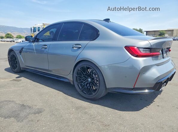 WBS53AY00NFM59100 2022 BMW M3 Gray Rear left