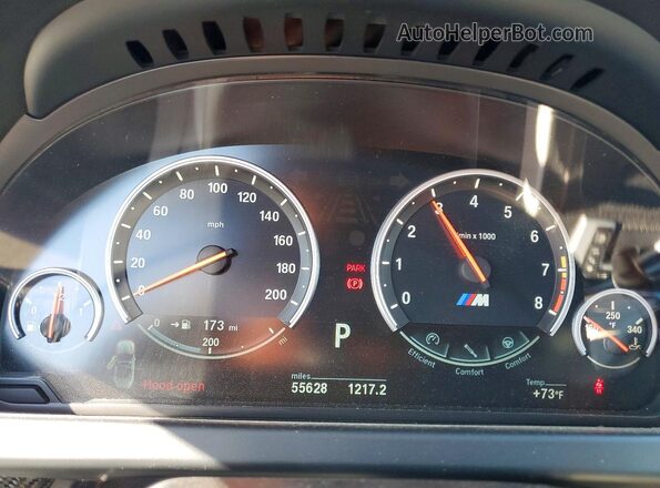 WBS6G9C57JD950215 2018 BMW M6 Blue Вид щитка приладів
