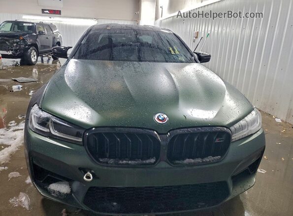 WBS83CH09PCL44962 2023 BMW M5 Green წინა ხედი