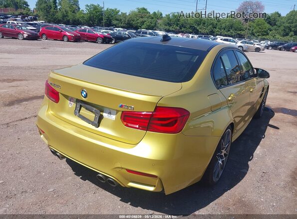 WBS8M9C50G5D31463 2016 BMW M3 Золотой Задняя правая четверть