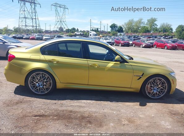 WBS8M9C50G5D31463 2016 BMW M3 Золотой Вид задней части салона