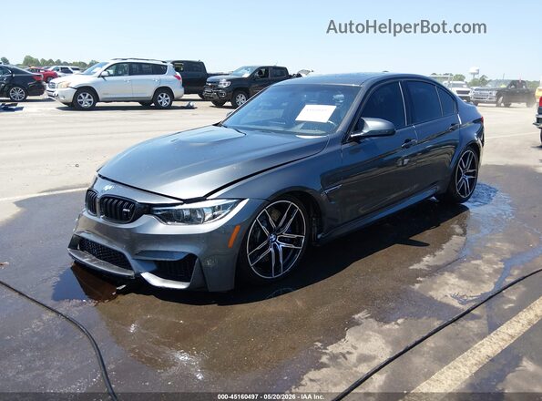 WBS8M9C52J5L00669 2018 BMW M3 Серый Передняя левая четверть