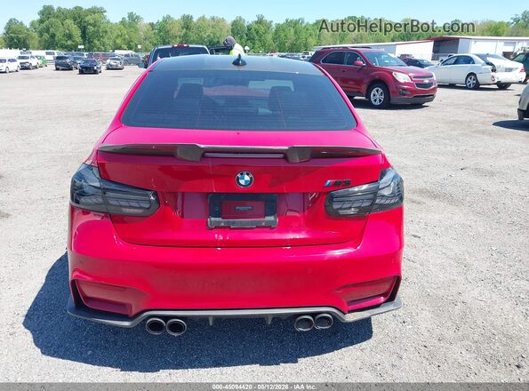 WBS8M9C55J5L00732 2018 BMW M3 Red 