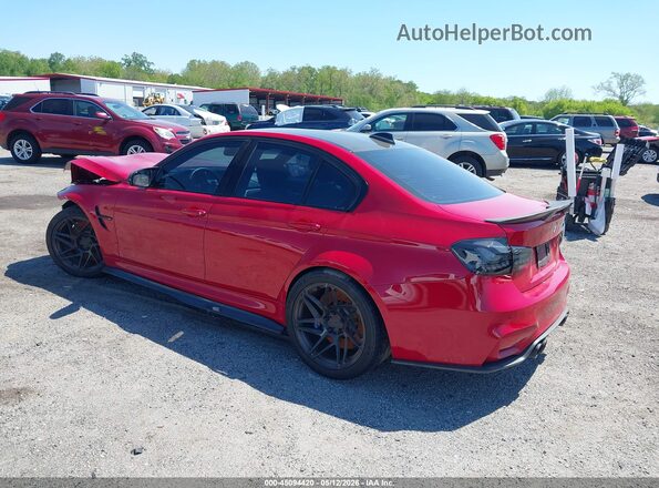 WBS8M9C55J5L00732 2018 BMW M3 Red Tył lewy